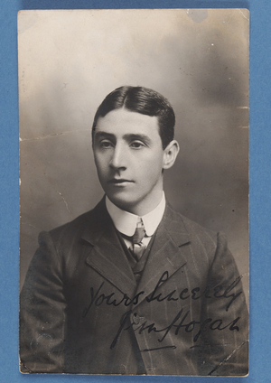 Jim Hogan, 1907 (b/w photo)