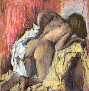 Woman Drying Herself, c.1890-95 (pastel)