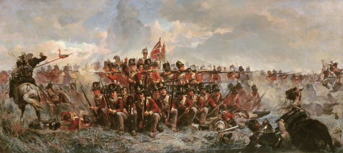 Quatre-Bras 1815, 1875 (oil on canvas)