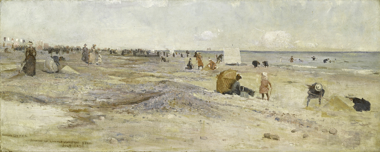 Sketch of Littlehampton Beach, 1890 (oil on canvas)