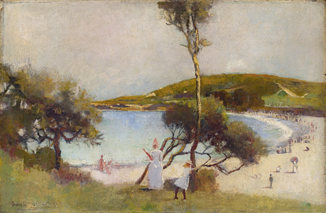 Coogee Bay, 1888 (oil on academy board)