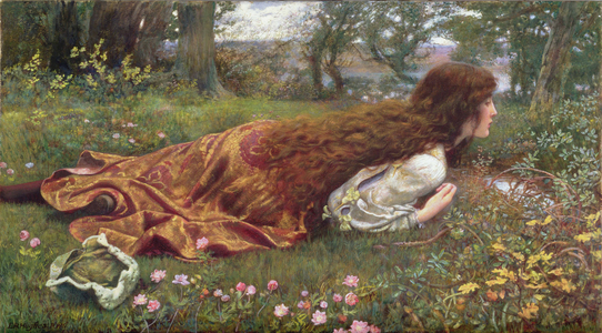 The Princess Out of School (w/c on paper)