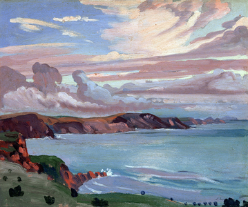 Pembroke Coast (oil on panel)