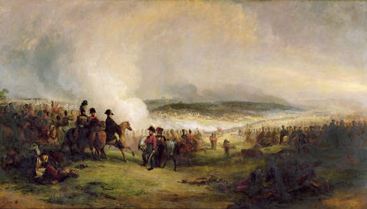 The Battle of Waterloo (oil on canvas)