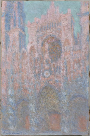 Rouen Cathedral in the Setting Sun (Symphony in Grey and Black) 1892-94 (oil on canvas)