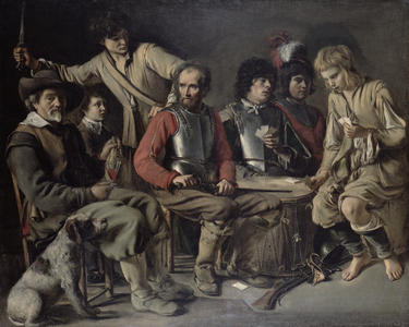 A Quarrel (oil on canvas)