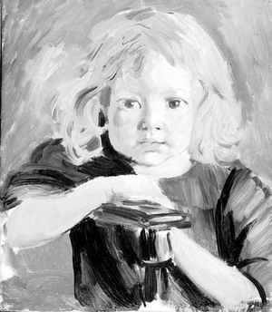 Pyramus John (oil on canvas) (b/w photo)
