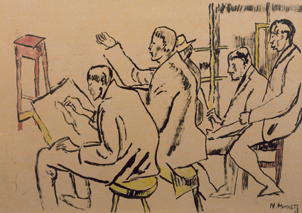 The Studio, c.1918 (paint on paper)