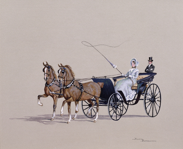 Park Phaeton, 1972 (gouache on paper)