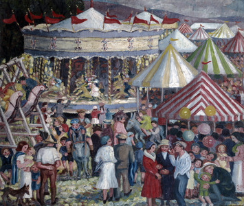The Fair Ground (oil on canvas)
