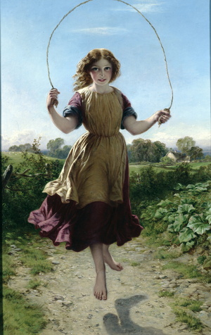 Girl Skipping, 1863 (oil on canvas)