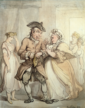 "Pleasure First, Pay Later", 1812 (pen, watercolour & pencil on paper)