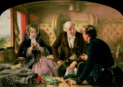 First Class - The Meeting, c.1854 (oil on canvas)