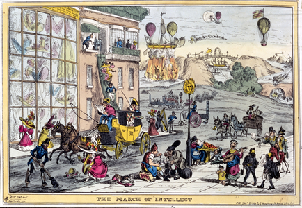 March of Intellect, published by Thomas McLean, 1828 (coloured etching)