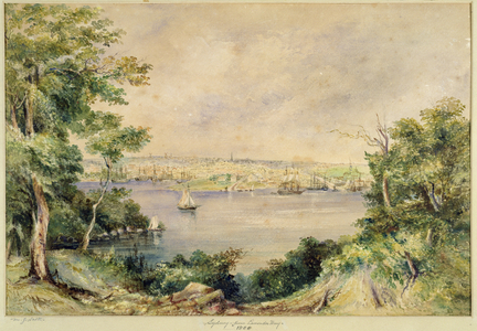 Sydney from Lavender Bay, 1868 (w/c)