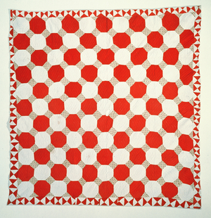 Patchwork quilt, Irish, 19th century (textile)