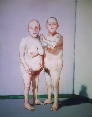 The twins (acrylic on canvas)