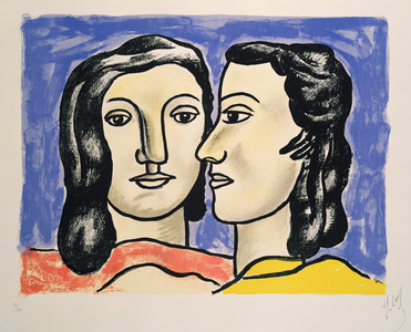 Two Heads, c.1950 (litho)