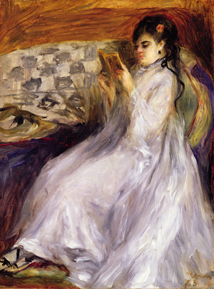 Young Woman Reading, c.1873 (oil on canvas)
