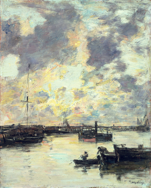 The Port, c.1895 (oil on panel)
