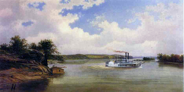 Steamboat, 1881 (oil on canvas)
