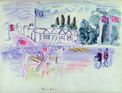 The Regatta at Henley (w/c on paper)