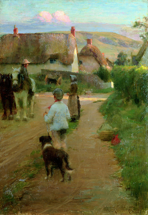 The Loiterers, 1888 (oil on canvas)