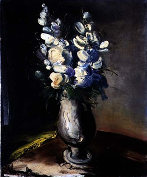 Flowers (oil on canvas)