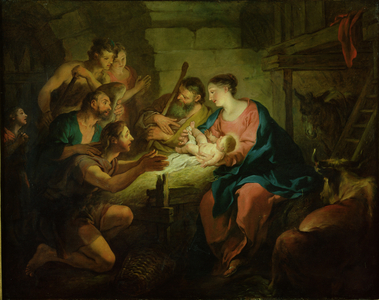 The Adoration of the Shepherds, 1725 (oil on canvas)