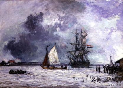 The Meuse, 1868 (oil on canvas)