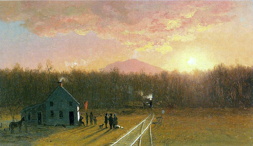 The Afternoon Train, 1867 (oil on canvas)