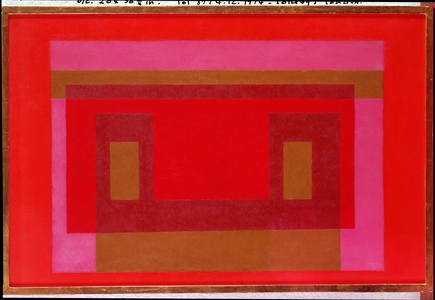 Variation in Red and Orange around Pink, Ochre, Plus Two Reds, 1948 (oil on canvas)