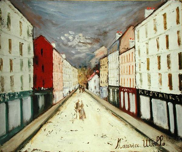 Street in Paris, c.1913-14 (oil on canvas)