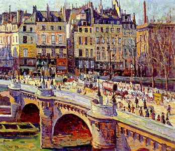 Le Quai Conti, Paris, 1896 (oil on canvas)