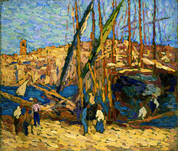 Study for Marseilles, c.1917 (oil on panel)