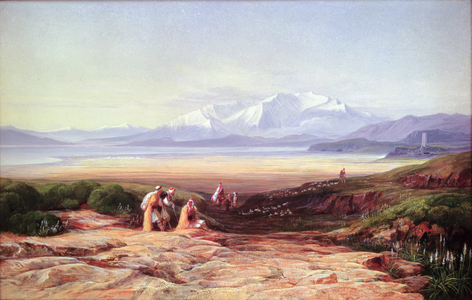 Mount Parnassus, Lake Cephissus and the Plains of Boetia, Greece, 1860 (oil on canvas)