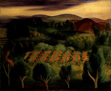 Landscape in Provence, 1918 (oil on canvas)