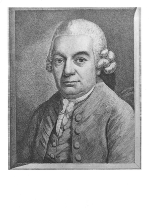 Portrait of Carl Philipp Emanuel Bach (1714-88) (engraving) (b/w photo)