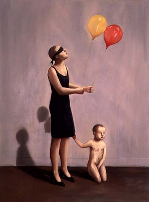 The Blind II, 1990 (oil on canvas)
