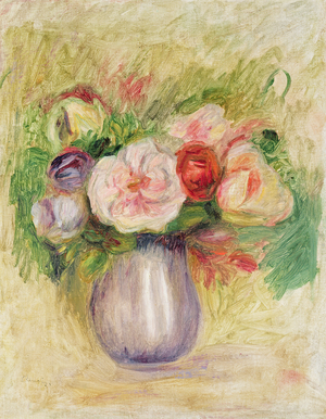 Vase of Flowers (oil on canvas)