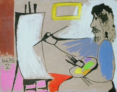 The Artist, 1970 (pastel on paper)