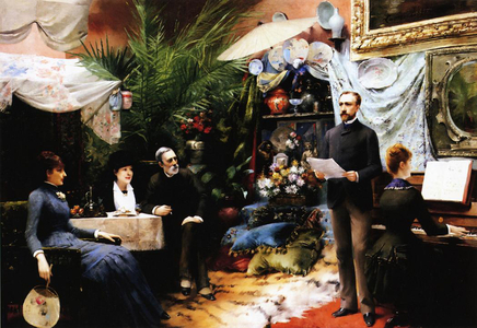 An Afternoon Song, 1885 (oil on canvas)