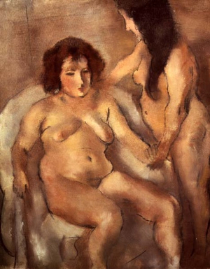 Two Nude Women (The Bordello) c.1919 (oil on canvas)