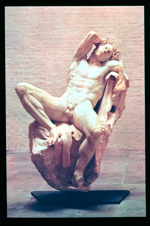 Sleeping Satyr, Roman, 220 BC (marble) (234740)