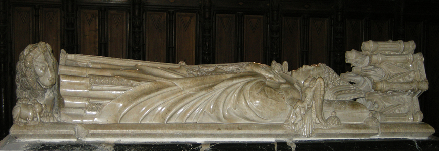 Effigy of Hughes of Castillon (marble)