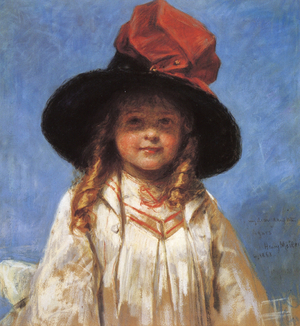 Agnes, 1888 (pastel on paper)