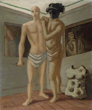 Gladiators at School, c.1927 (oil on canvas)