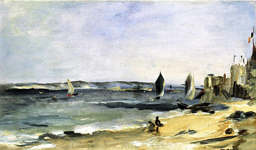 The Sea Shore, Arcachon, 1871 (oil on canvas)