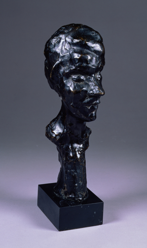 The Artist's Daughter, Marguerite, 1915 (b/w photo) (bronze)
