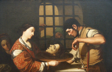 Salome with the head of John the Baptist (oil on canvas)
